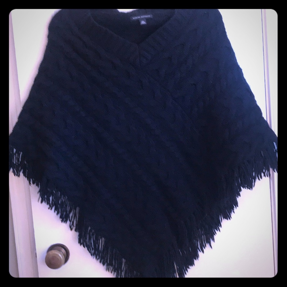 Banana Republic cable knit poncho